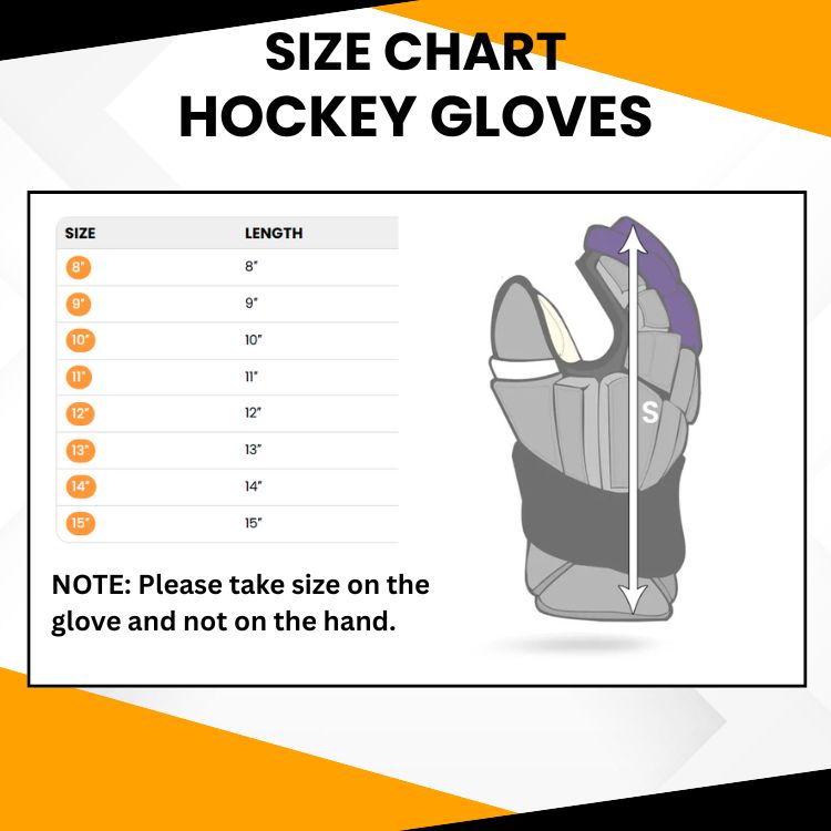 VMF Sportswear – Size Chart – Hockey Gloves