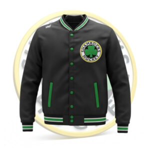 Leather Winter Bomber Coach Jacket