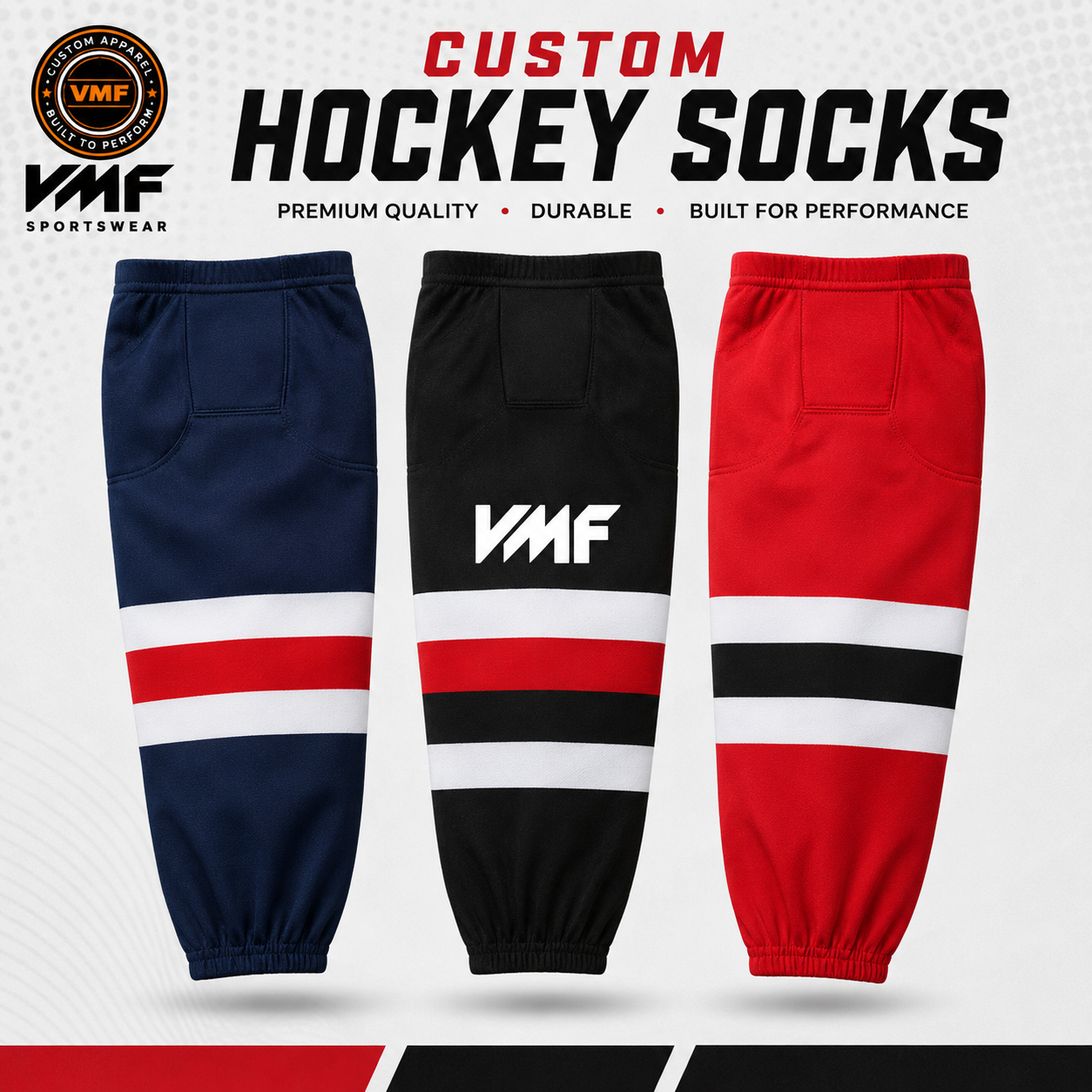 Custom Hockey Socks: Why Every Team Needs Matching Hockey Apparel